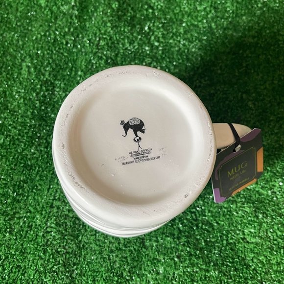 Halloween Mummy sculpted Coffee or Soup Ceramic MUG with lid 18 Fl Oz NEW - Picture 8 of 8